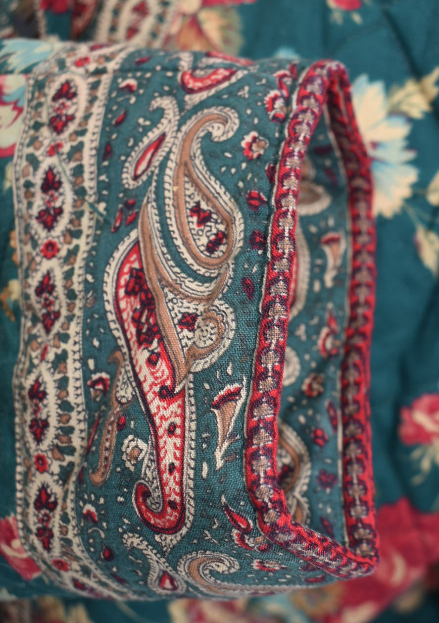 Vintage Vera Bradley Quilted Medium Jacket in "Greenbriar-1987" Pattern