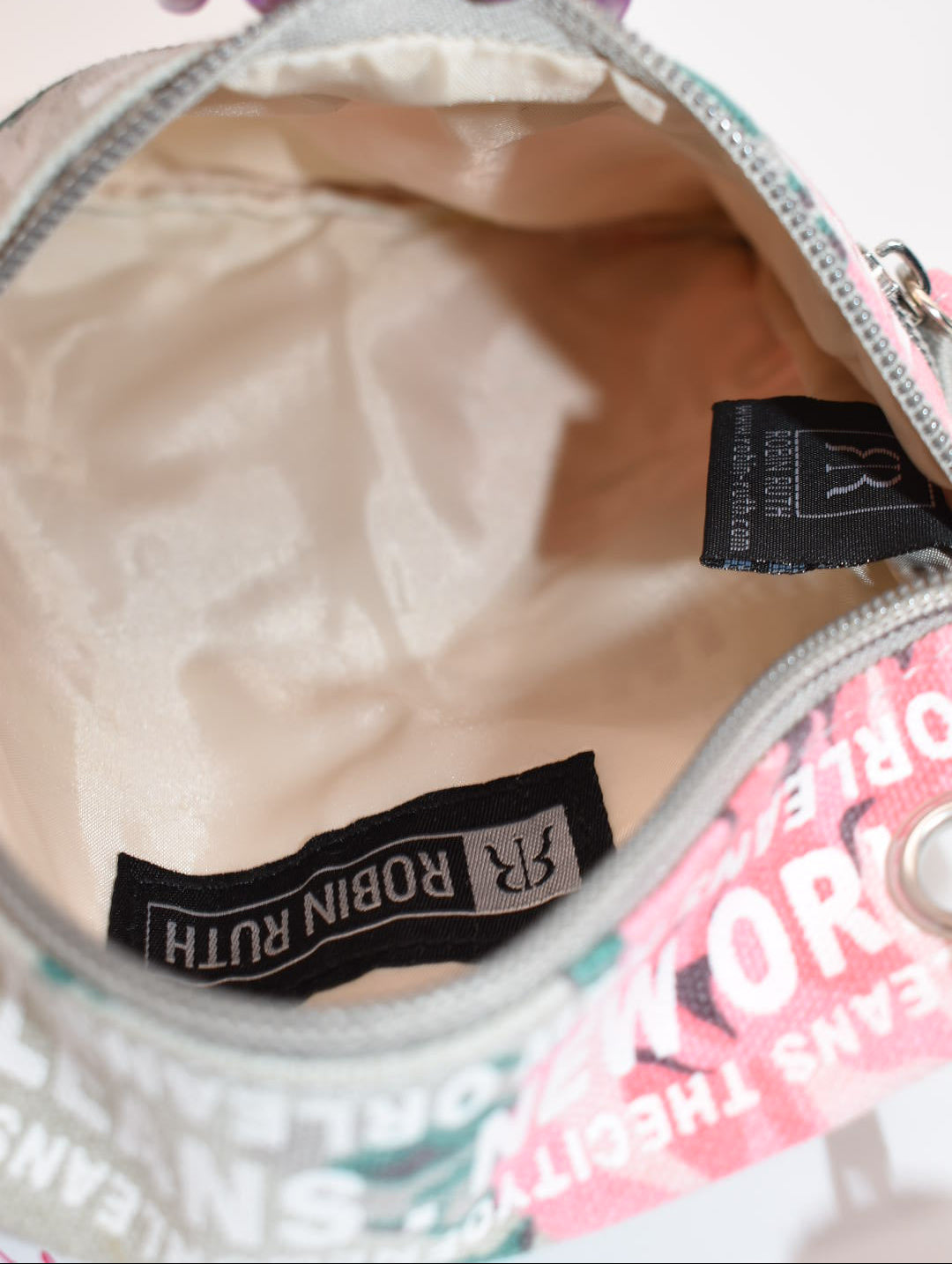RR (Robin Ruth) Canvas Crossbody Bag in "New Orleans Floral" Pattern
