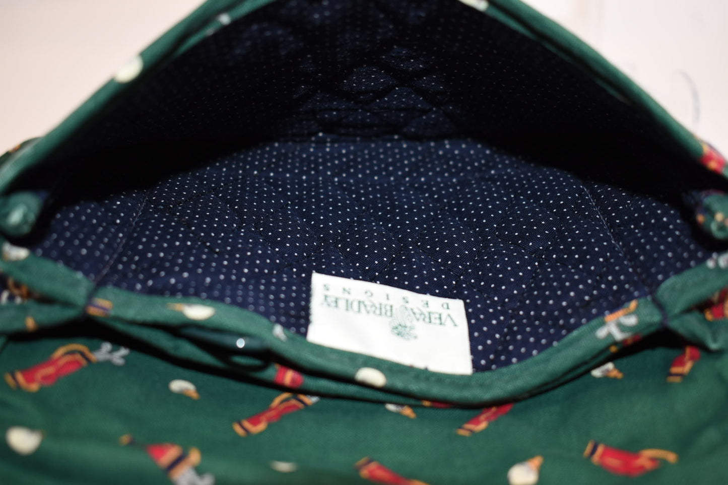 Vintage Vera Bradley Elite Crossbody Bag in "Golf Green -1995" Pattern