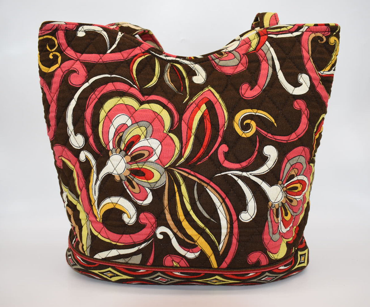 Vera Bradley Bucket Tote Bag in "Puccini" Pattern