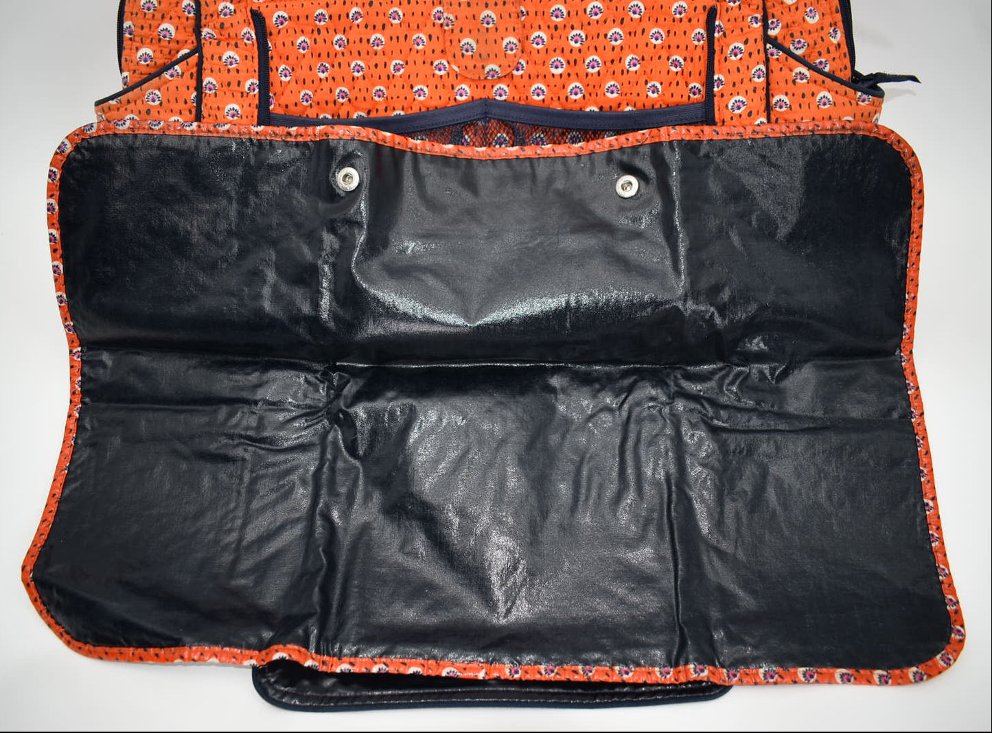 Vera Bradley Make-a-Change Diaper Bag in "Rio: Rosie Orange" Pattern