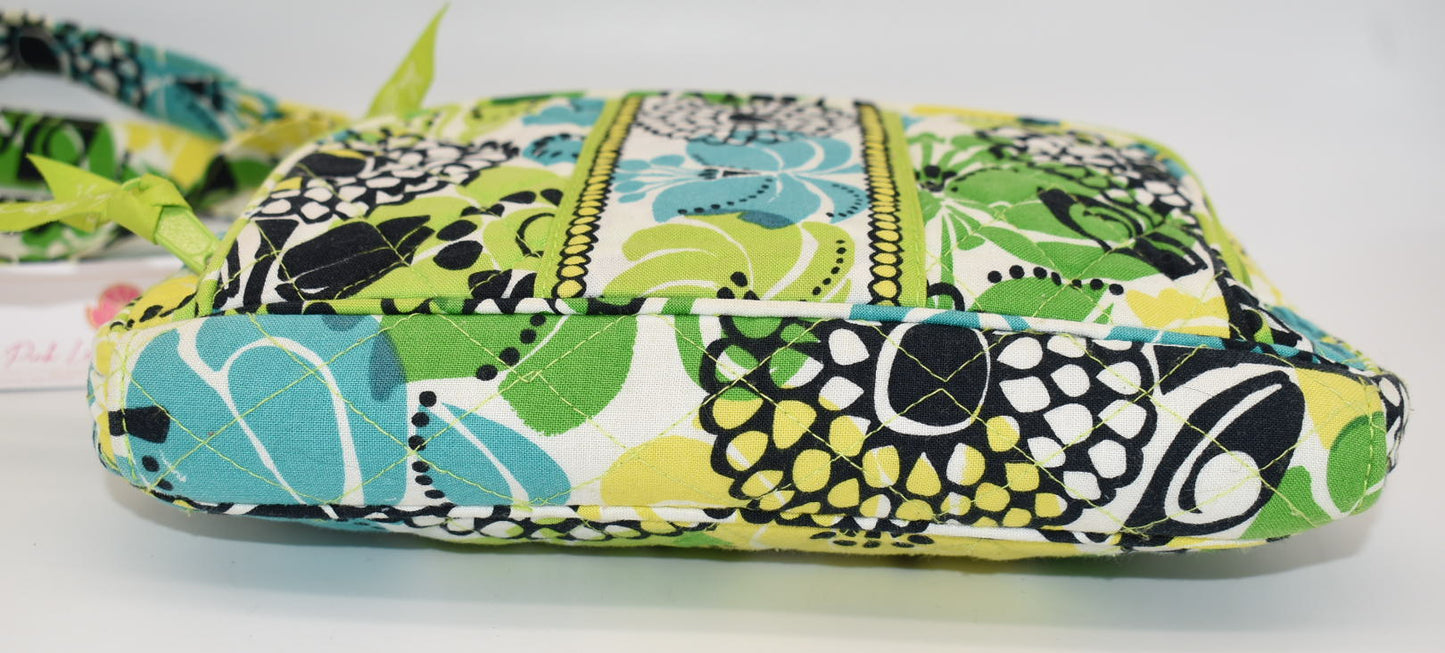 Vera Bradley Little Hipster Crossbody Bag in "Limes Up" Pattern