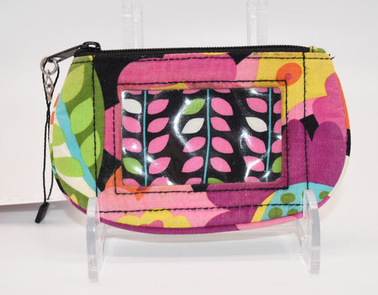 Vera Bradley Clip Zip ID Case in "Va Va Bloom" Pattern