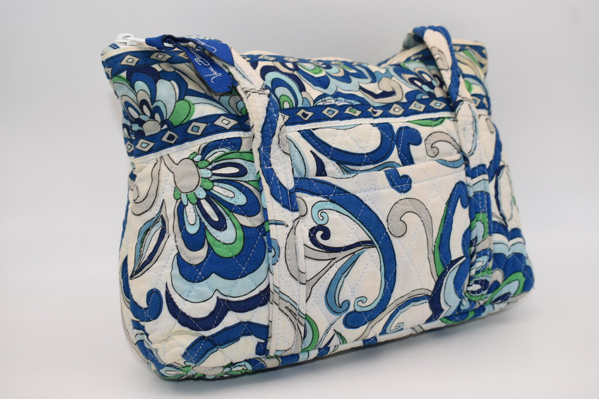 Vera Bradley Little Betsy Shoulder Bag in "Mediterranean White" Pattern