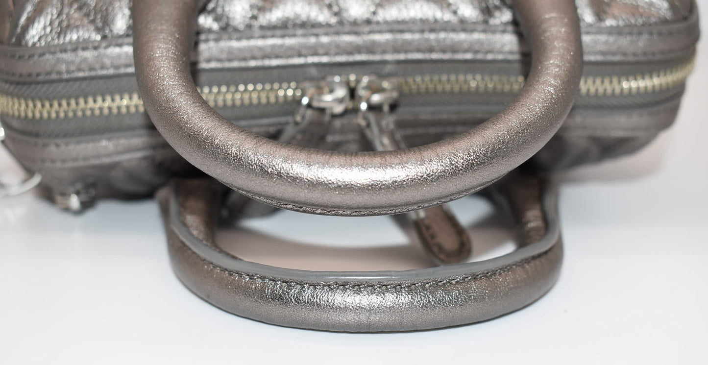 Vera Bradley Mini Marlo Leather Crossbody Satchel Bag in Caspian Sea