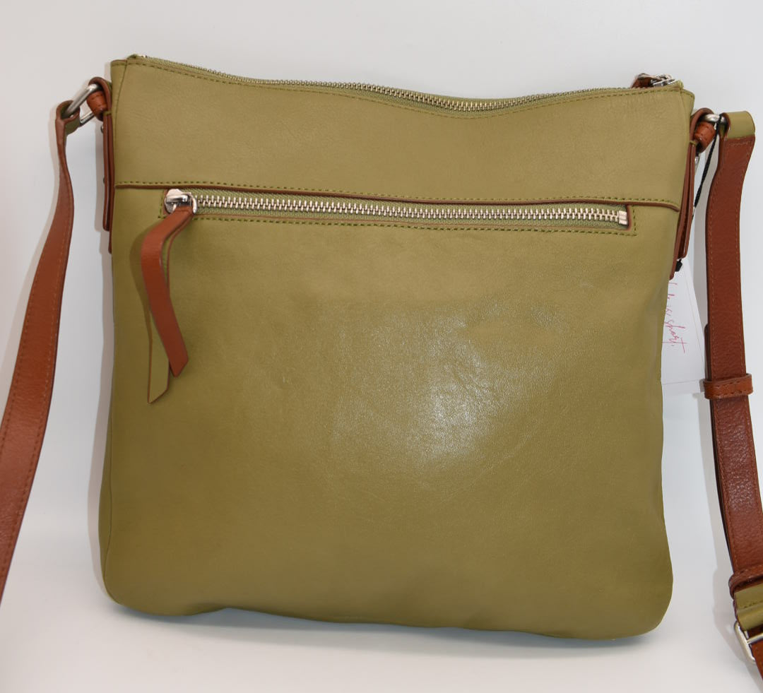 Vera Bradley Gallatin Leather Crossbody Bag in "Bittersweet Chocolate"