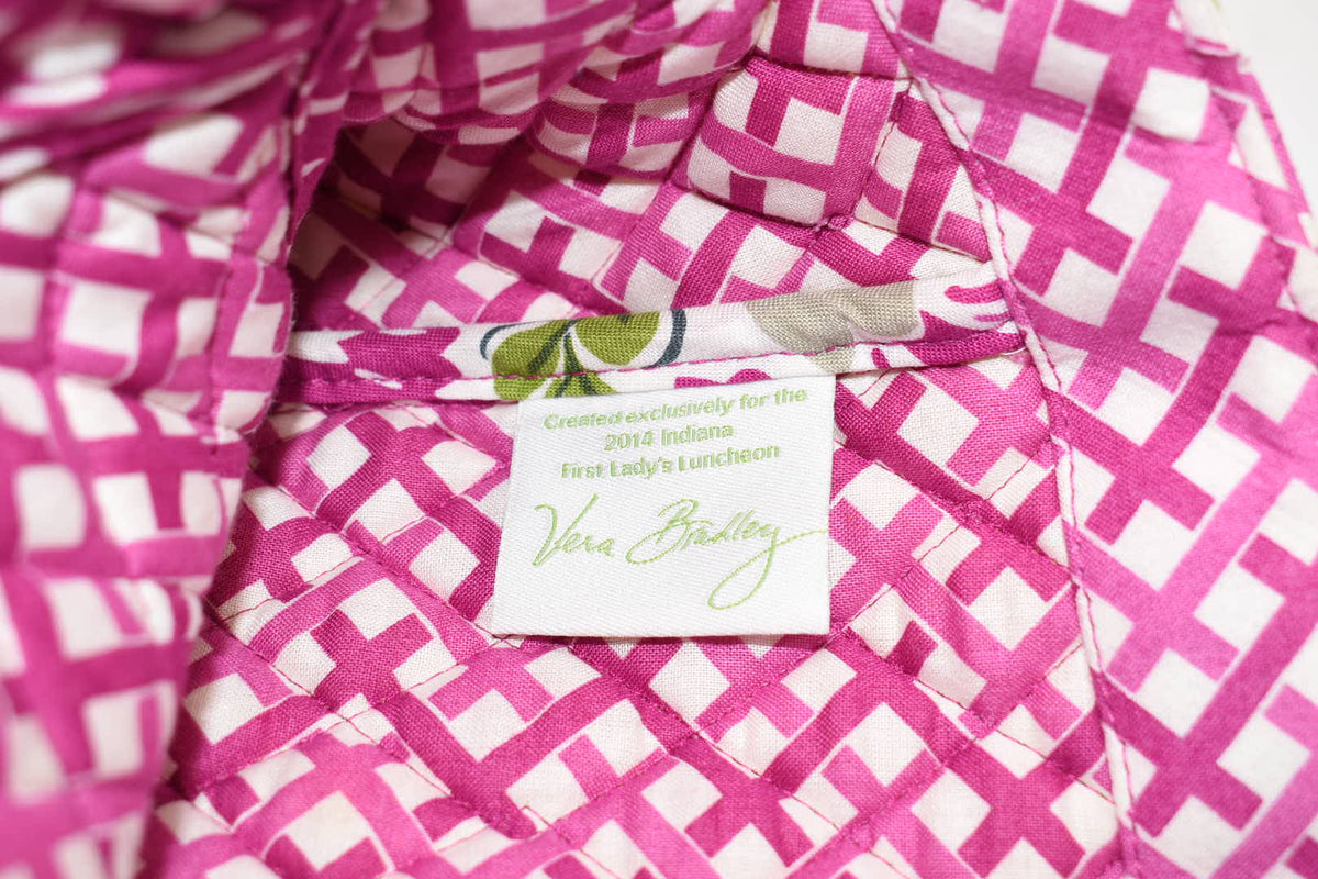 Vera Bradley Quilted Cotton Tote Bag in "Julep Tulip" Pattern