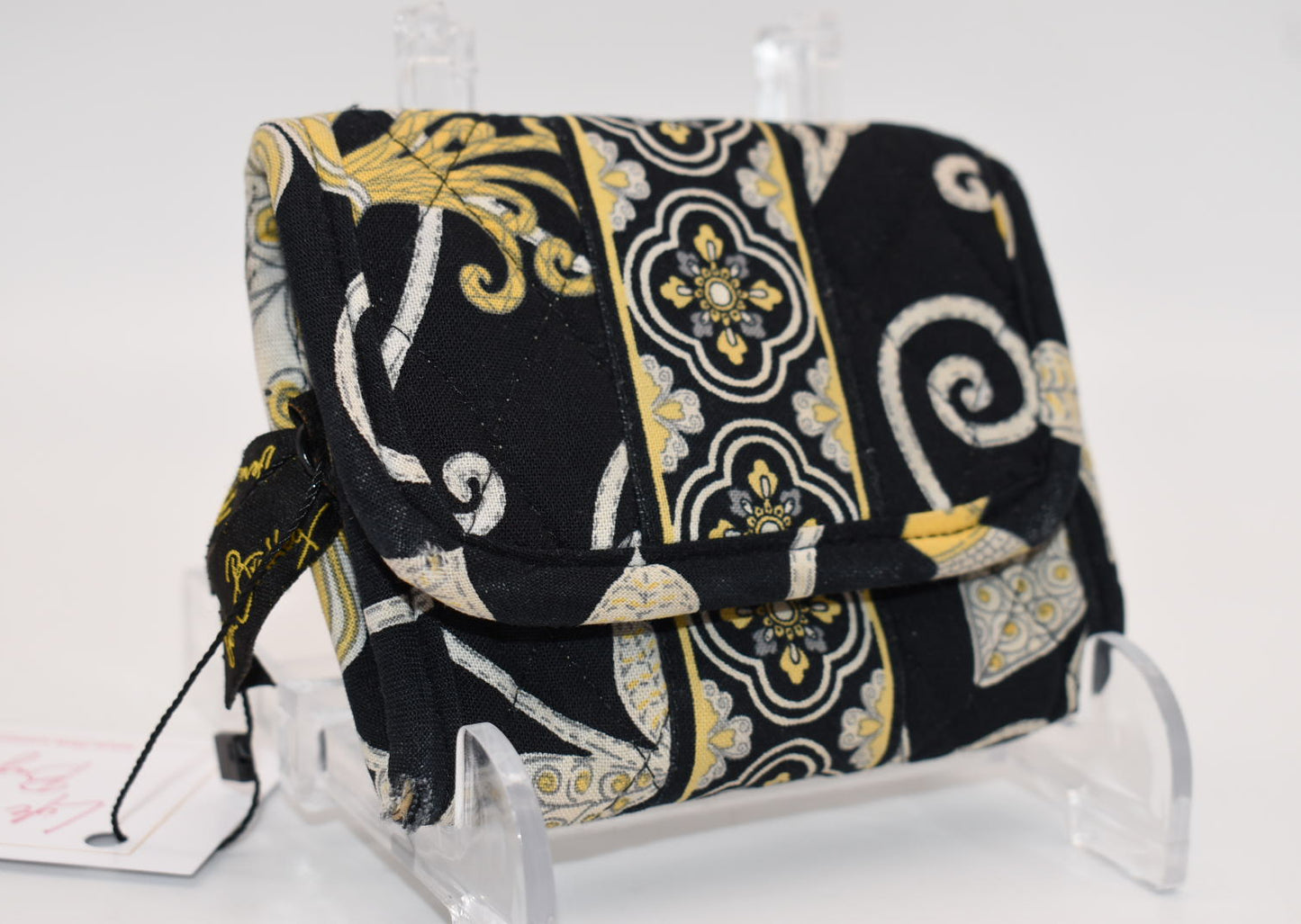 Vera Bradley Small Trifold Wallet in "Yellow Bird" Pattern