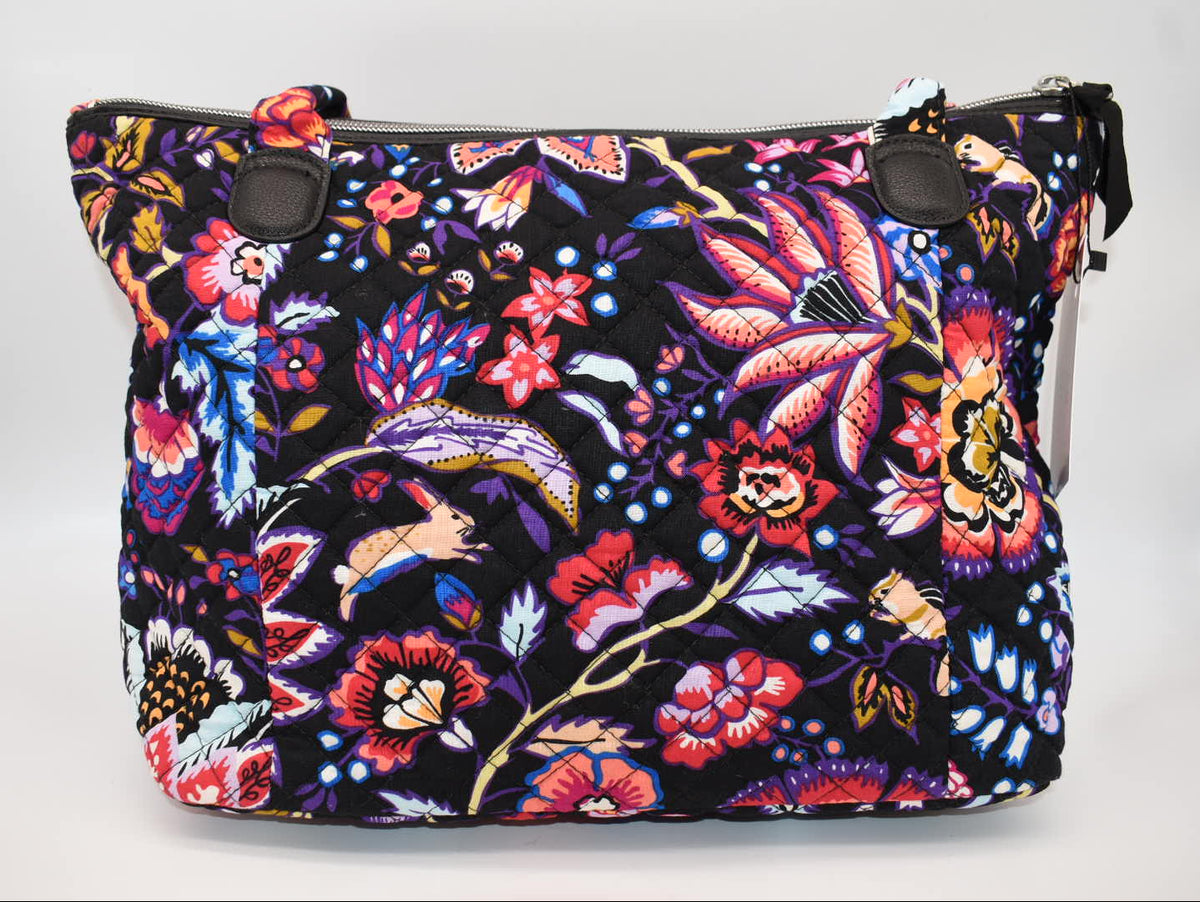 Vera Bradley Carson East West Shoulder Tote Bag in "Foxwood" Pattern