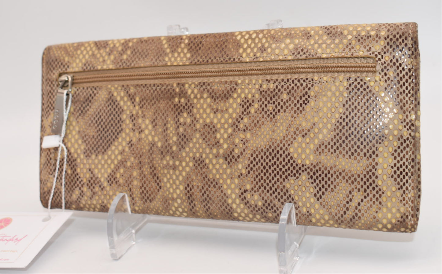 HOBO INTL Ardor Large Trifold Wallet in Exotic Print