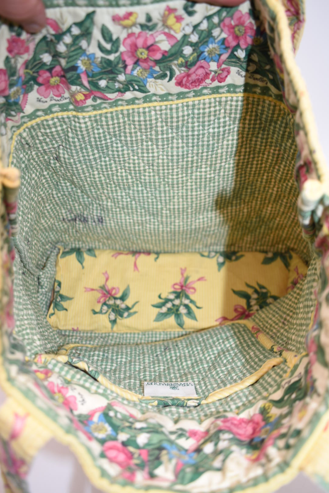 Vera Bradley Quilted Cotton Tote Bag in "New Hope -Yellow" Pattern