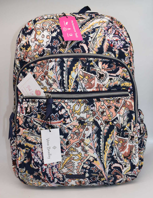 Vera Bradley Performance Twill Campus Backpack in "Tanger Paisley" Pattern