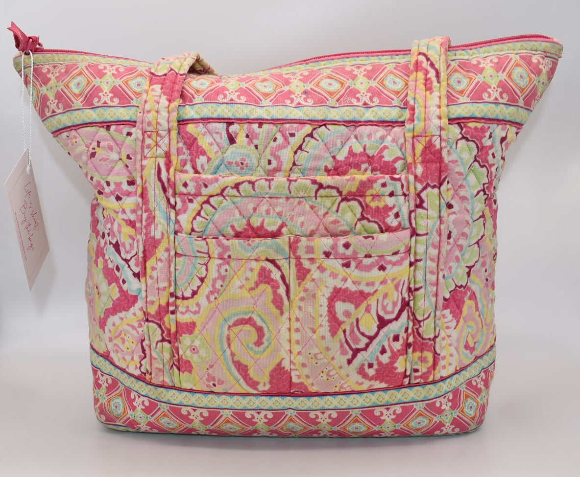 Vera Bradley Villager Tote Bag in "Capri Melon" Pattern