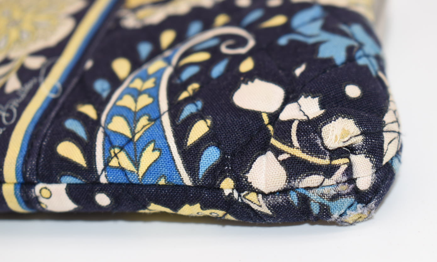 Vera Bradley Double Kisslock Wallet in "Ellie Blue" Pattern