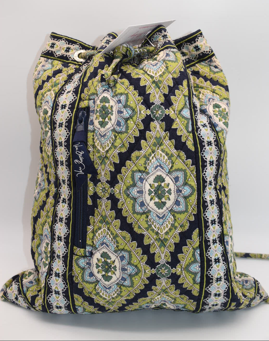 Vera Bradley Drawstring Backsack in "Cambridge" Pattern