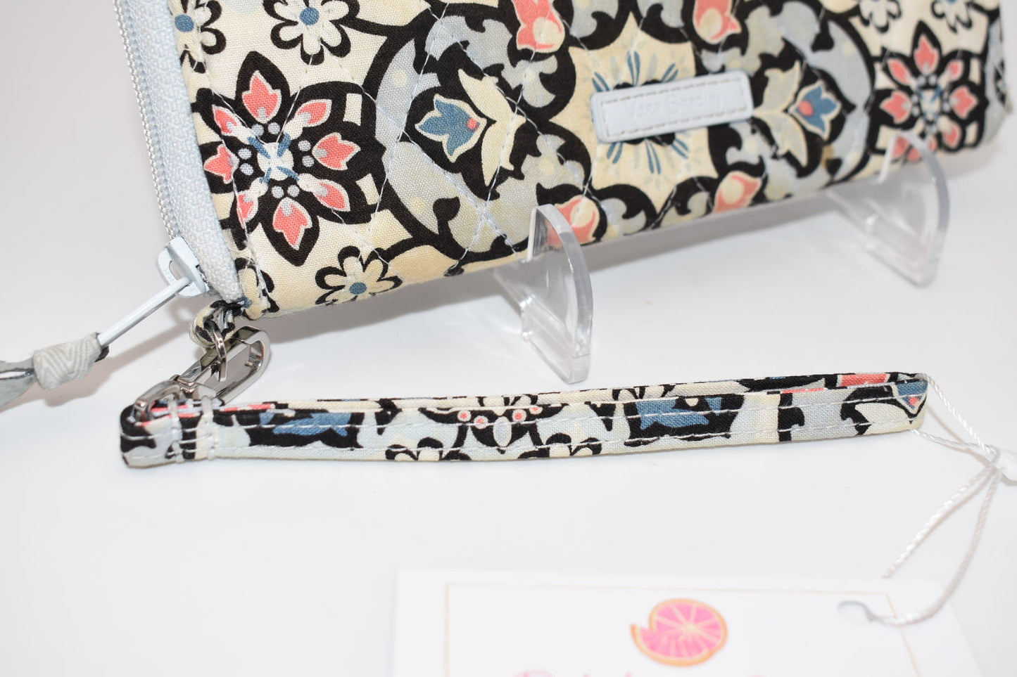 Vera Bradley RFID Accordion Wristlet in "Lisbon Medallion" Pattern