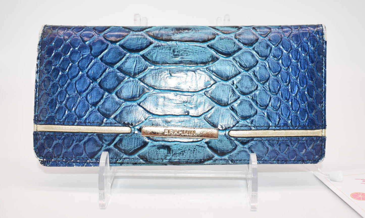 Brahmin Ady Wallet in Electric Blue Ateague