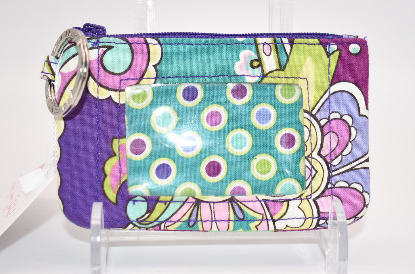 Vera Bradley ID Holder Zip Coin Pouch in "Heather" Pattern