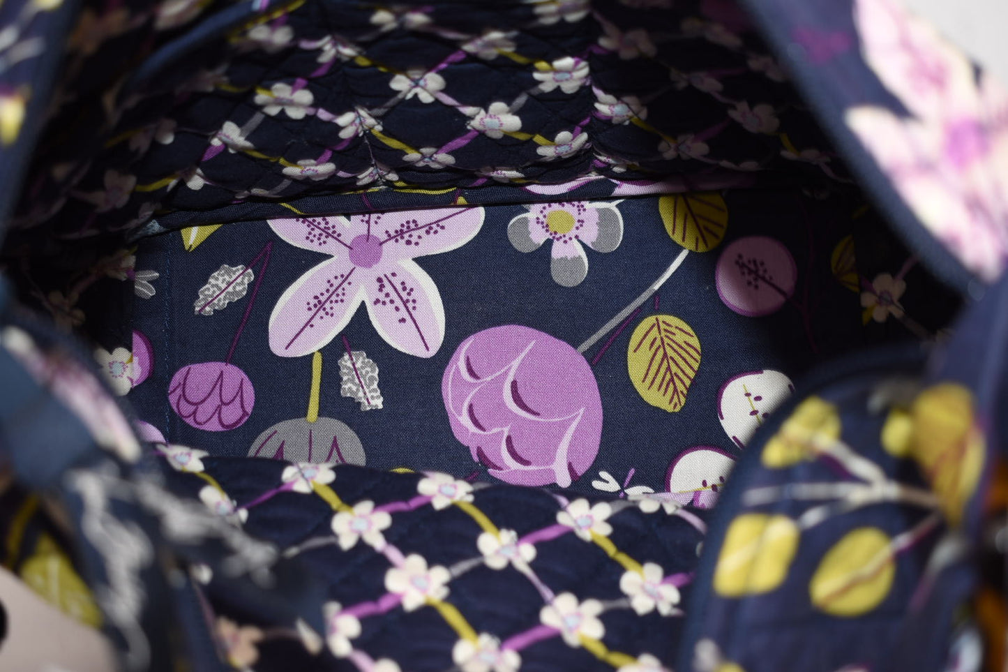 Vera Bradley On-the-Go Shoulder Bag in "Floral Nightingale" Pattern