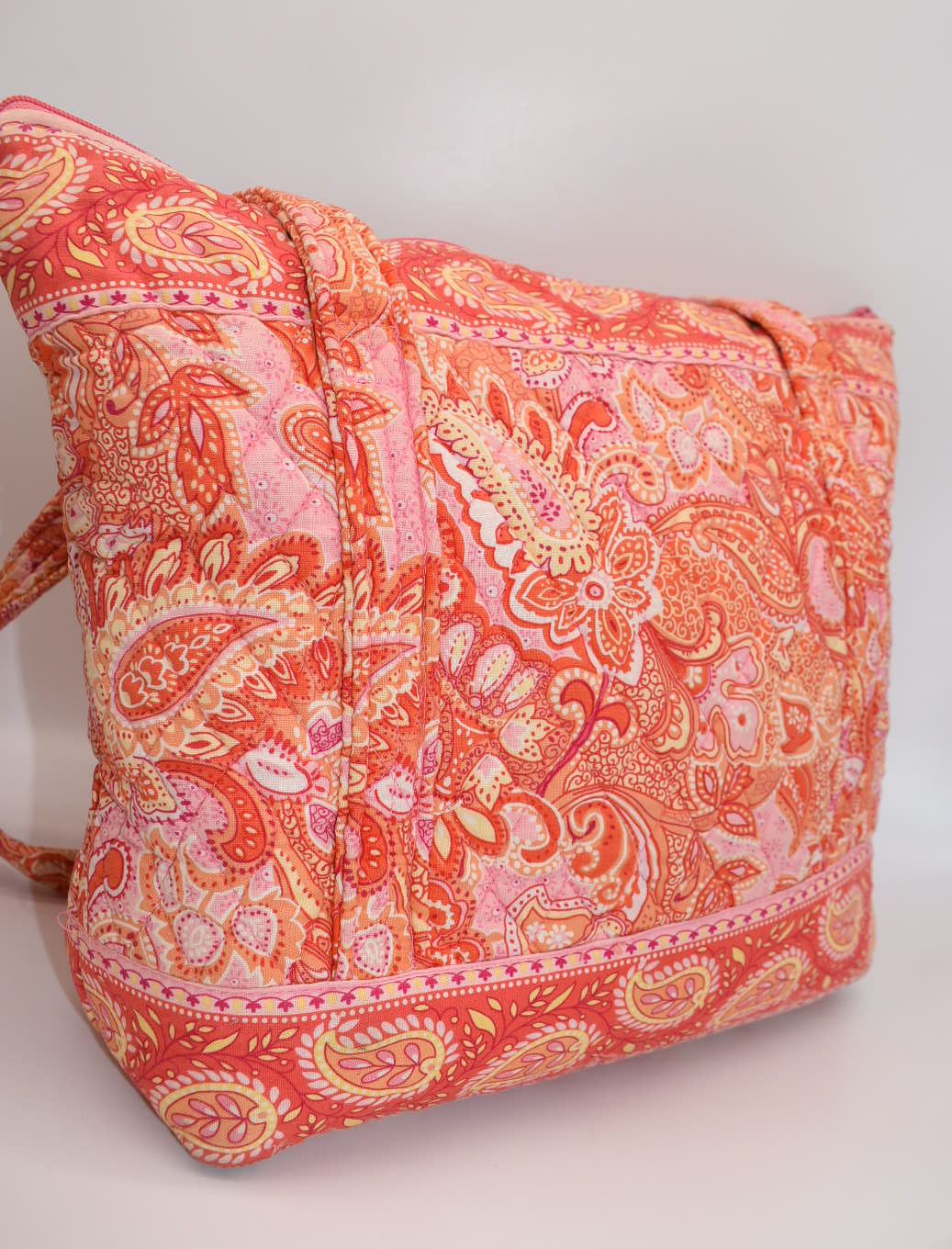 Vera Bradley Villager Tote Bag in "Sherbet" Pattern