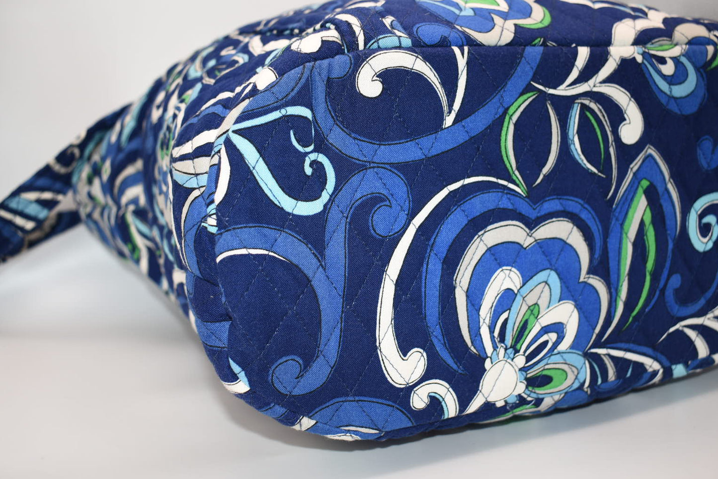 Vera Bradley Large Vera Tote Bag in "Mediterranean Blue" Pattern