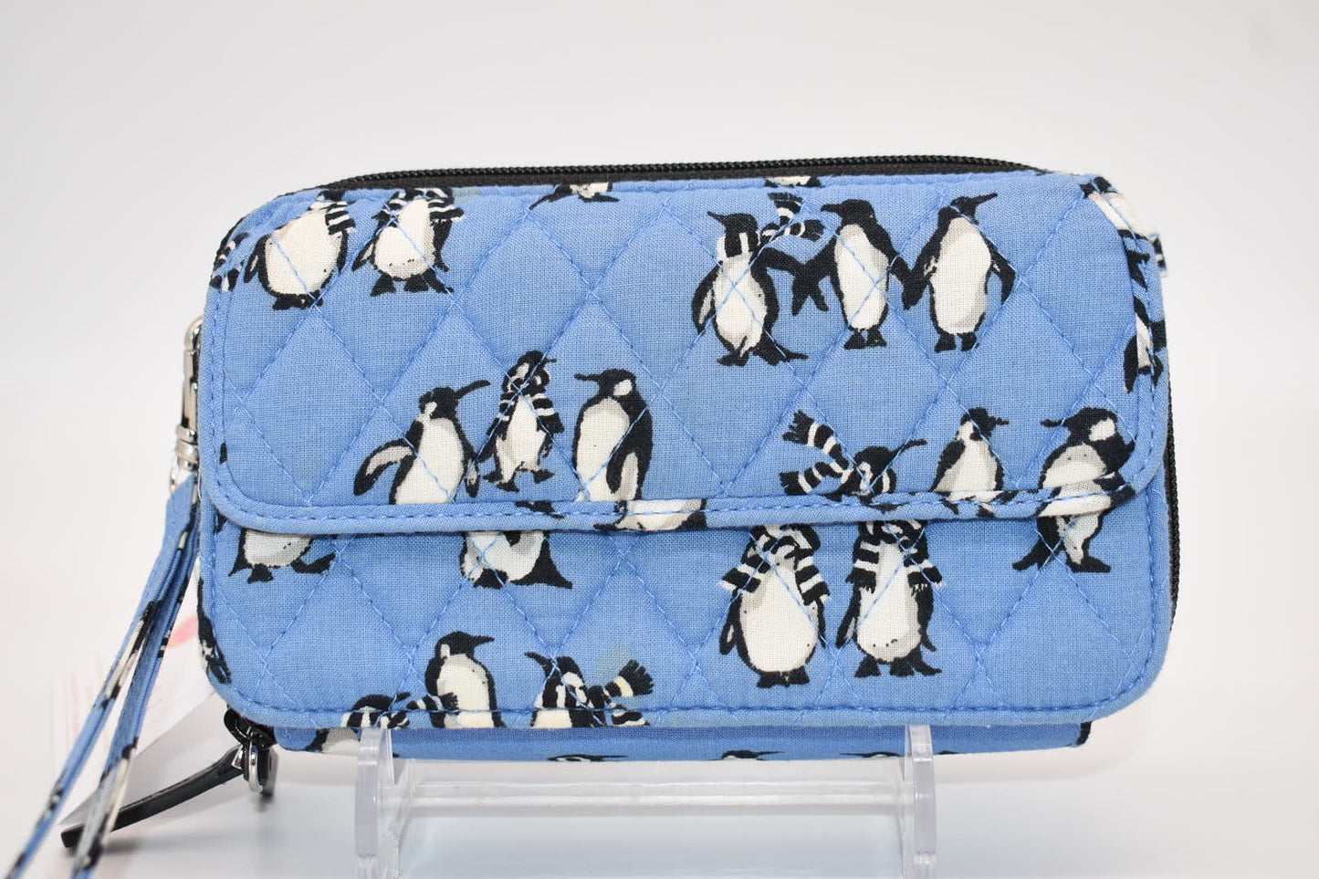 Vera Bradley All in One Wristlet/Wallet in "Playful Penguins-Blue" Pattern