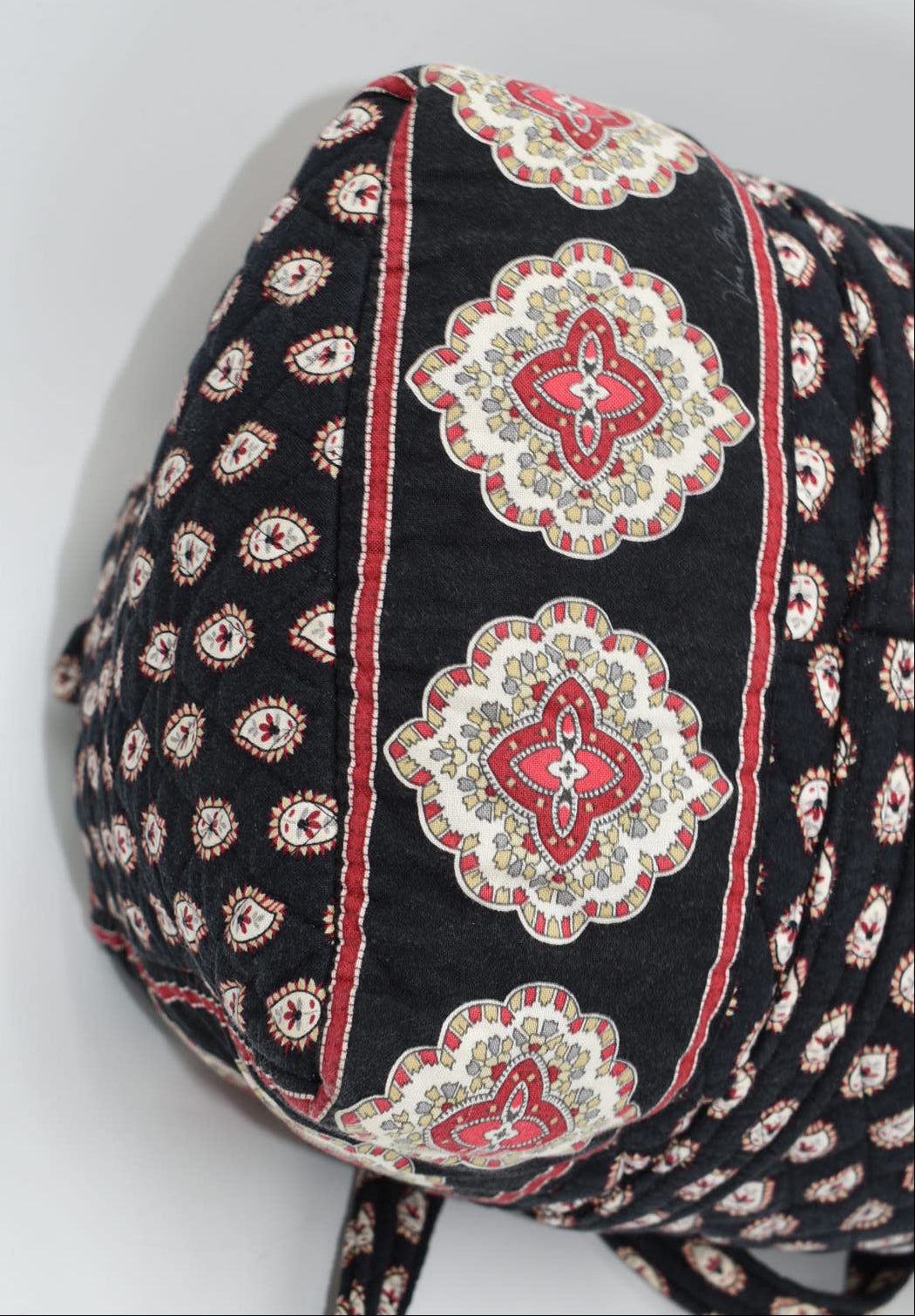 Vera Bradley Medium Duffel Bag in "Classic Black" Pattern