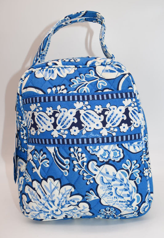 Vera Bradley Lunch Brunch Bag in "Blue Lagoon" Pattern