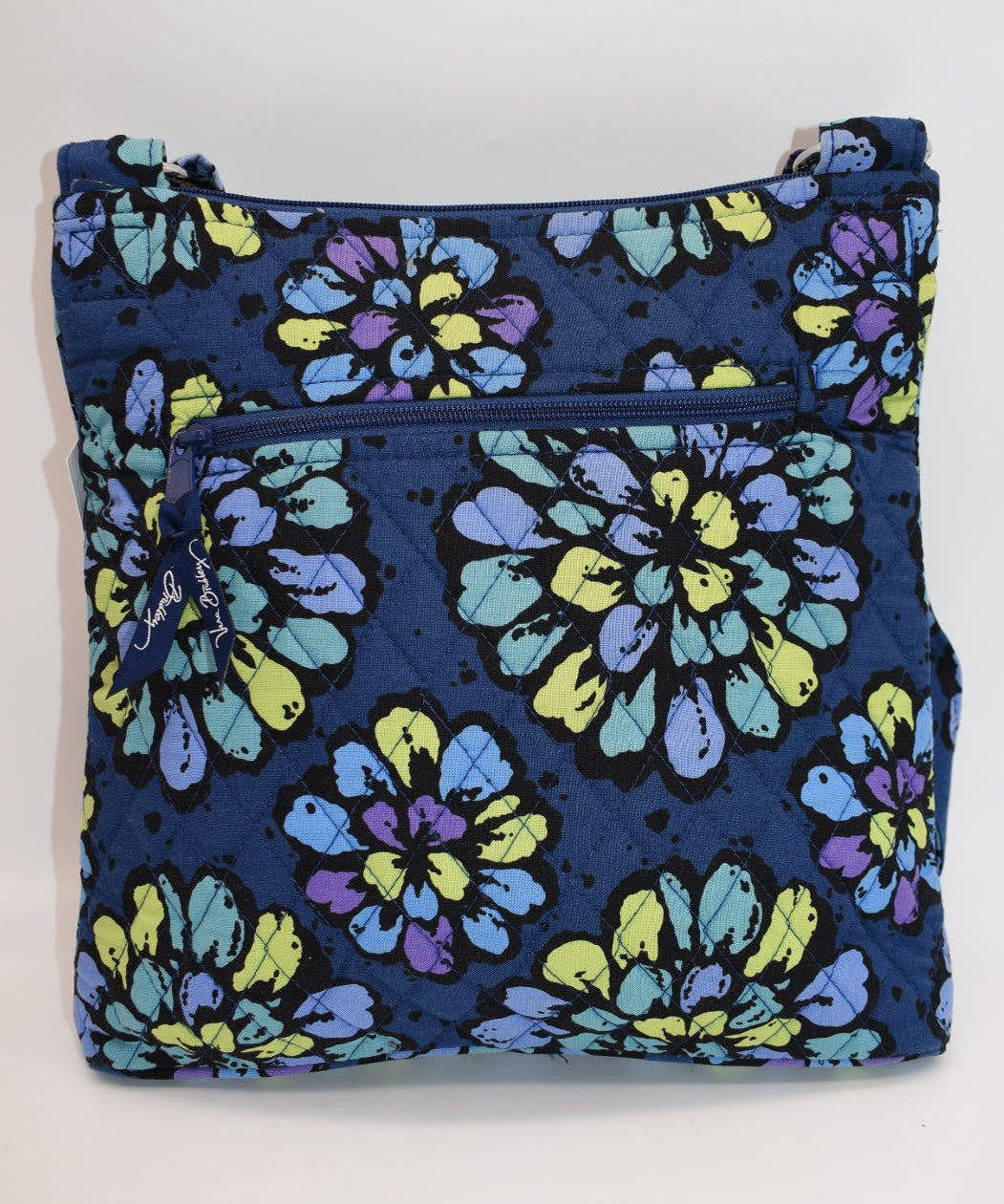 Vera Bradley Hipster Crossbody Bag "Indigo Pop" Pattern