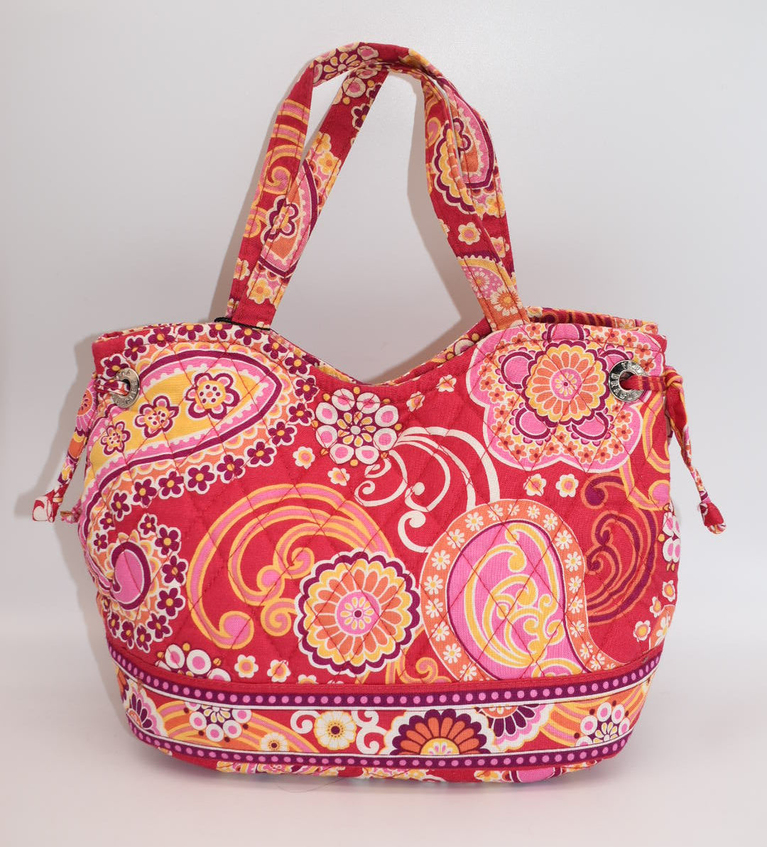 Vera Bradley Sherry Tote Bag in "Raspberry Fizz" Pattern