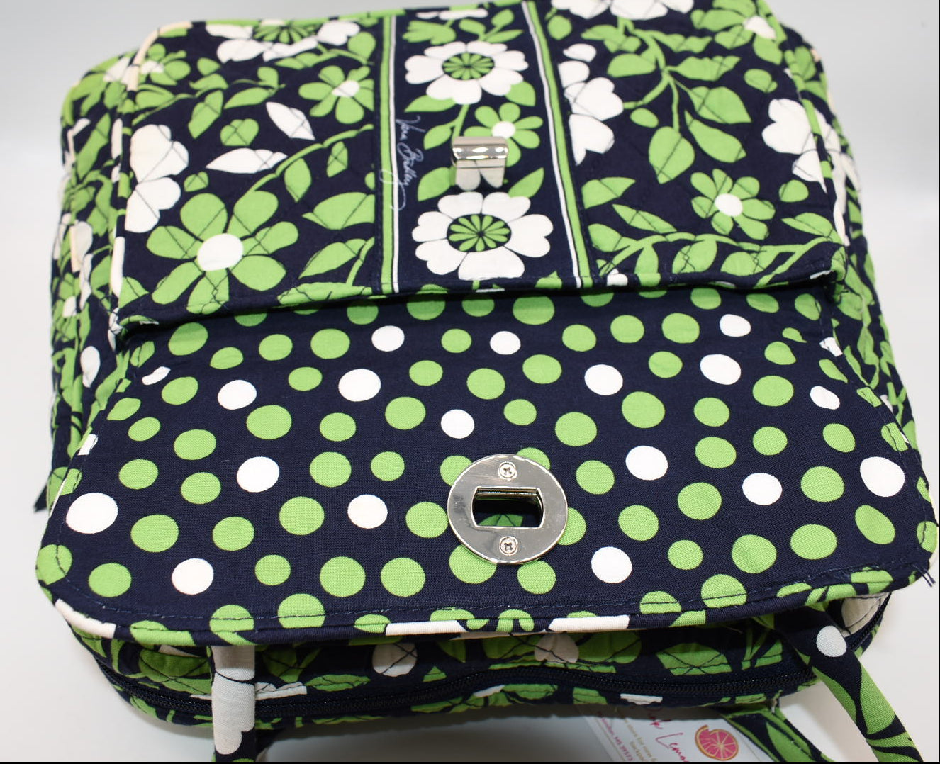 Vera Bradley Turnlock Shoulder Bag in "Lucky You" Pattern