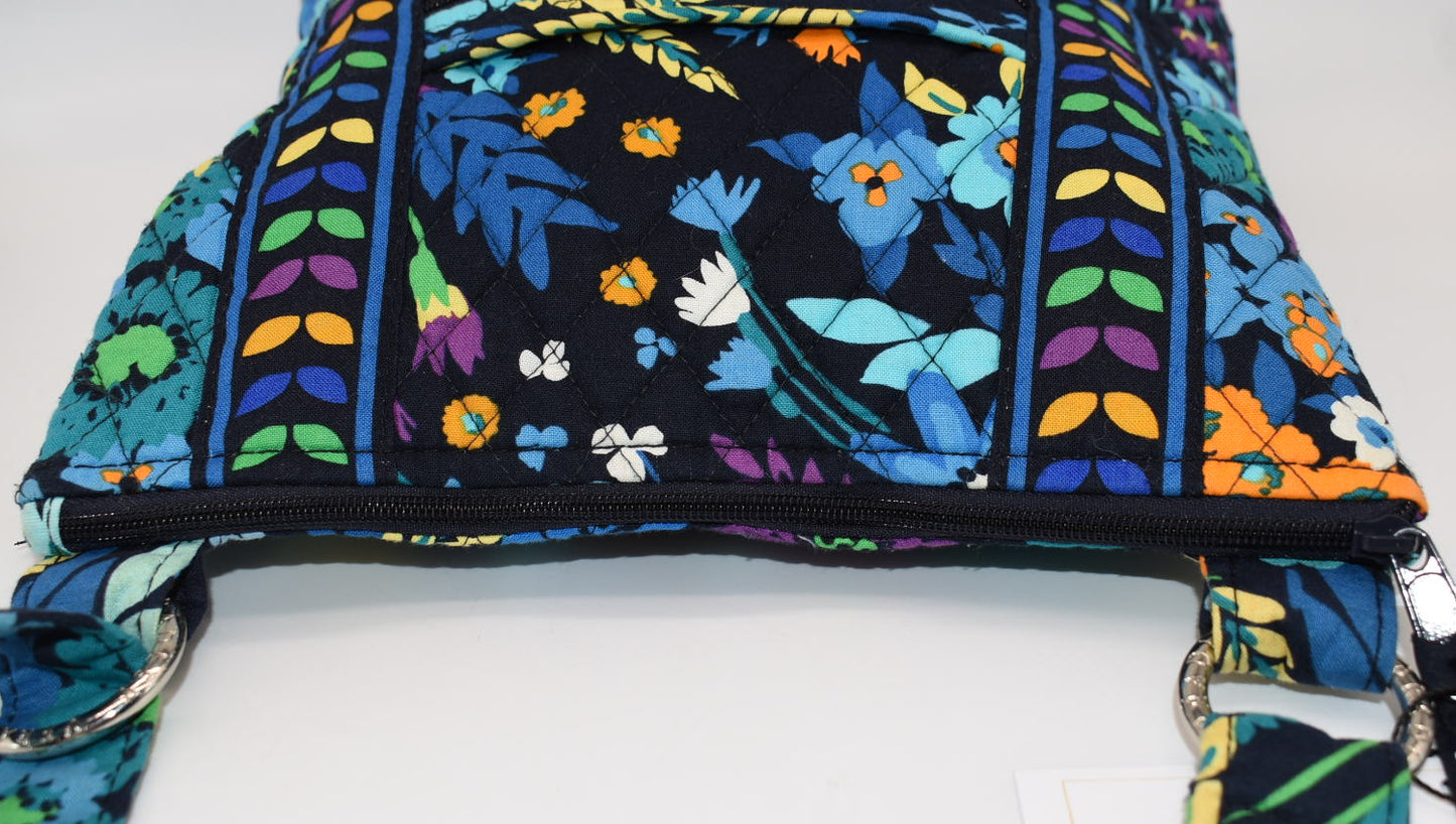 Vera Bradley Hipster Crossbody Bag "Midnight Blues" Pattern