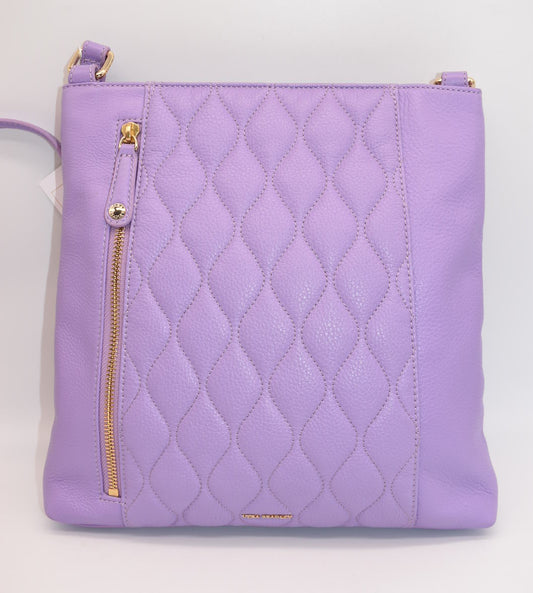 Vera Bradley Quilted Leather Molly Crossbody Bag in Lavendar