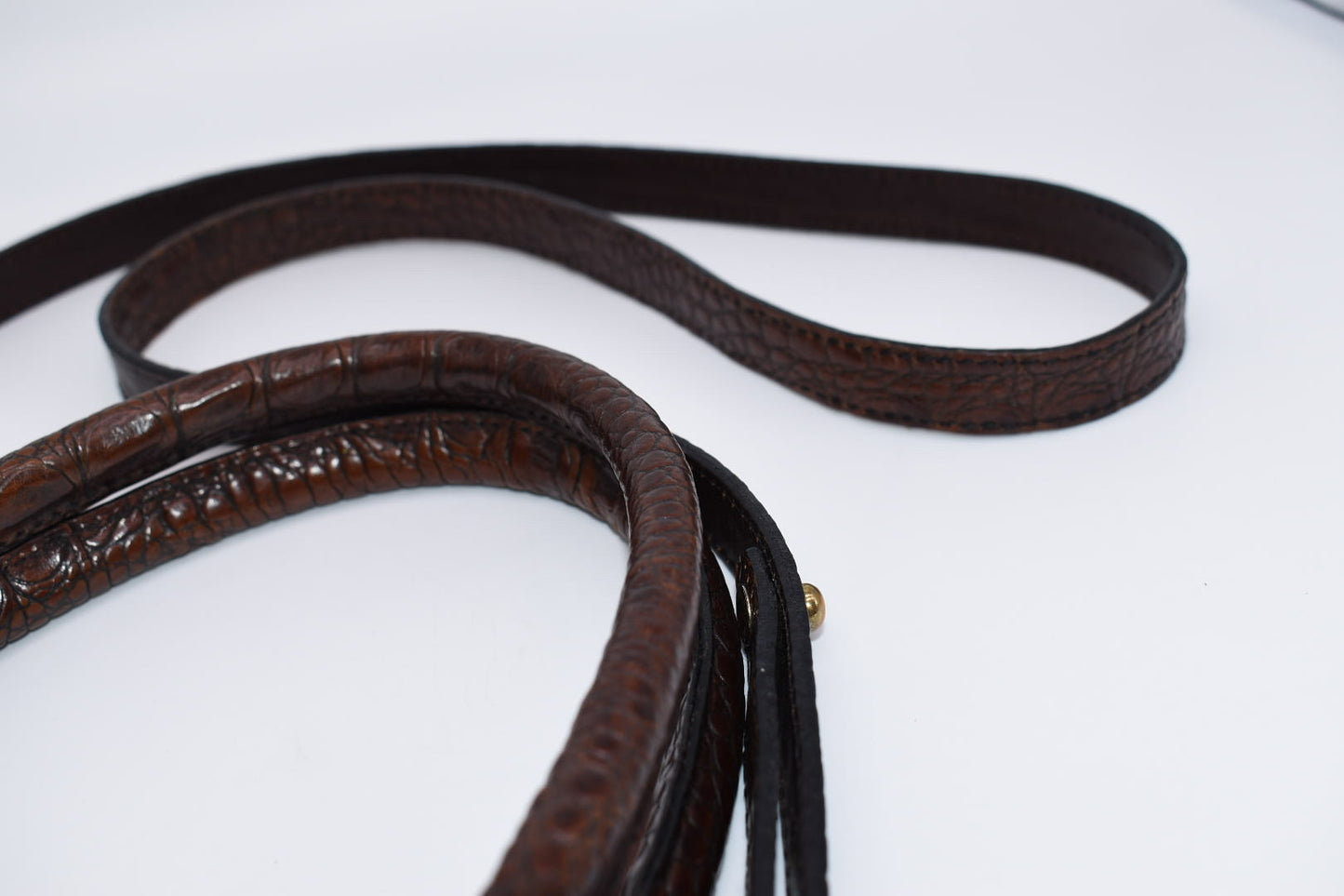 Brahmin Eugenia Black Tuscan Colle Black & Brown Leather Satchel Bag