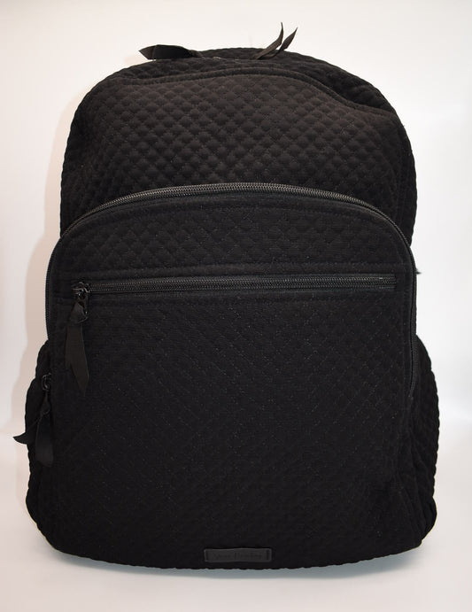 Vera Bradley Microfiber Campus Backpack in Black