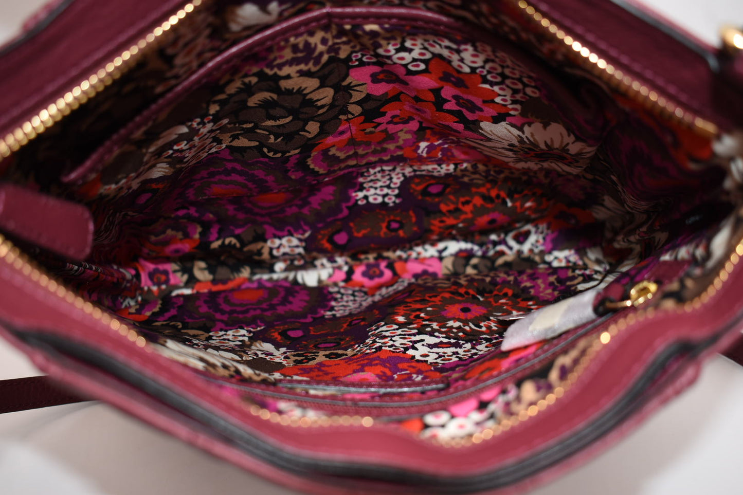Vera Bradley Quilted Leather Molly Crossbody Bag in "Claret" Color