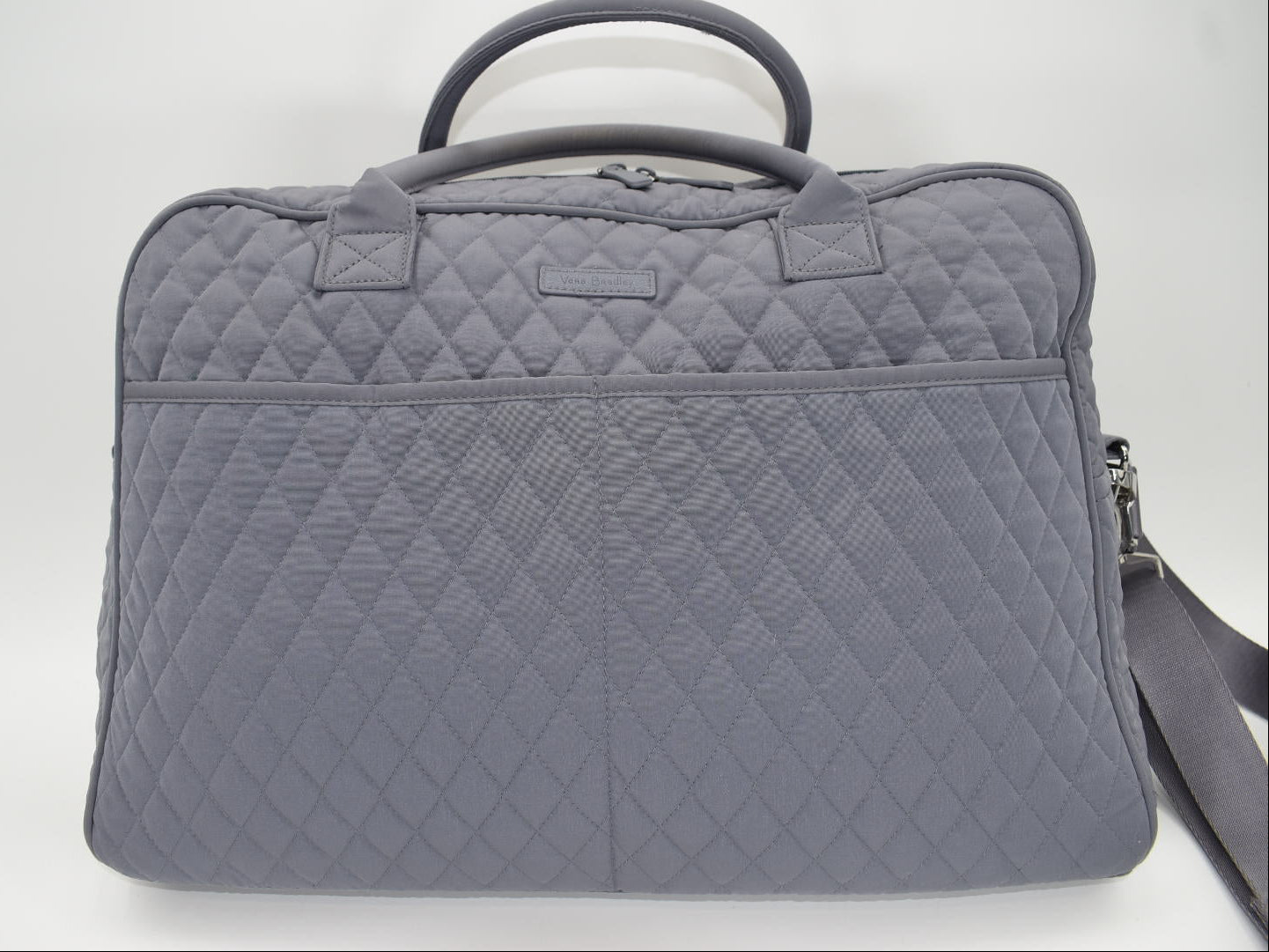 Vera Bradley Microfiber Weekender Travel Bag in Gray