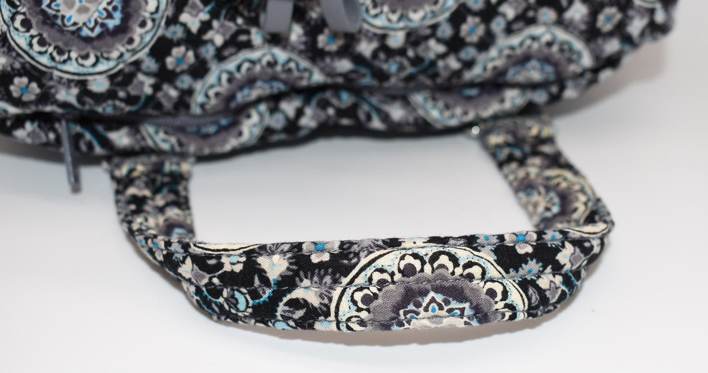 Vera Bradley Iconic 100 Handbag in "Charcoal Medallion" Pattern