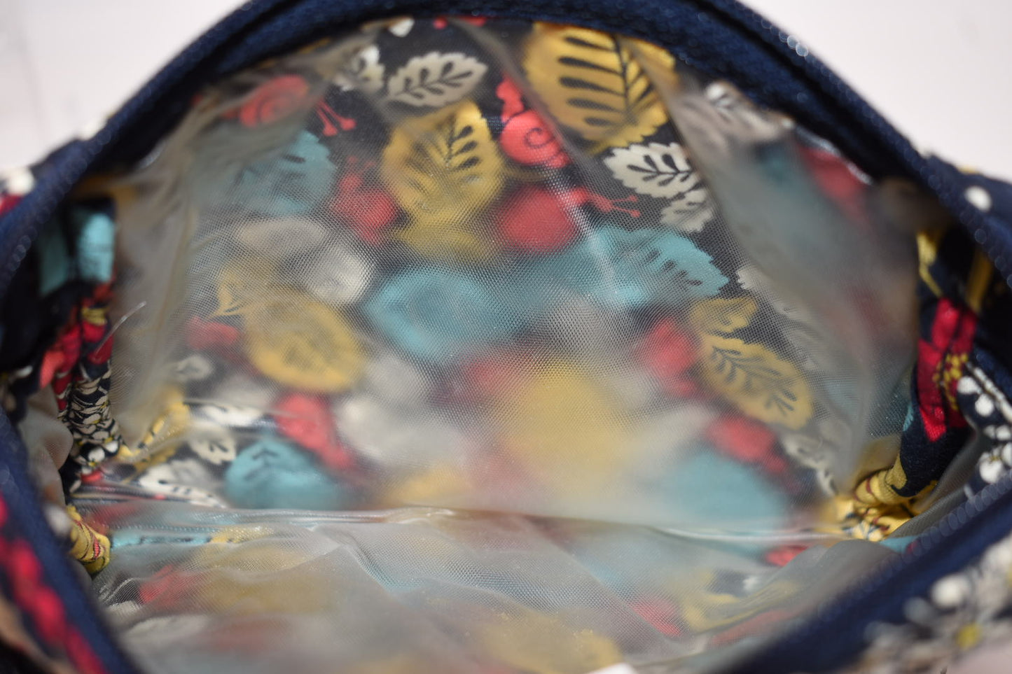 Vera Bradley Medium Cosmetic Bag in "Happy Snails" Pattern