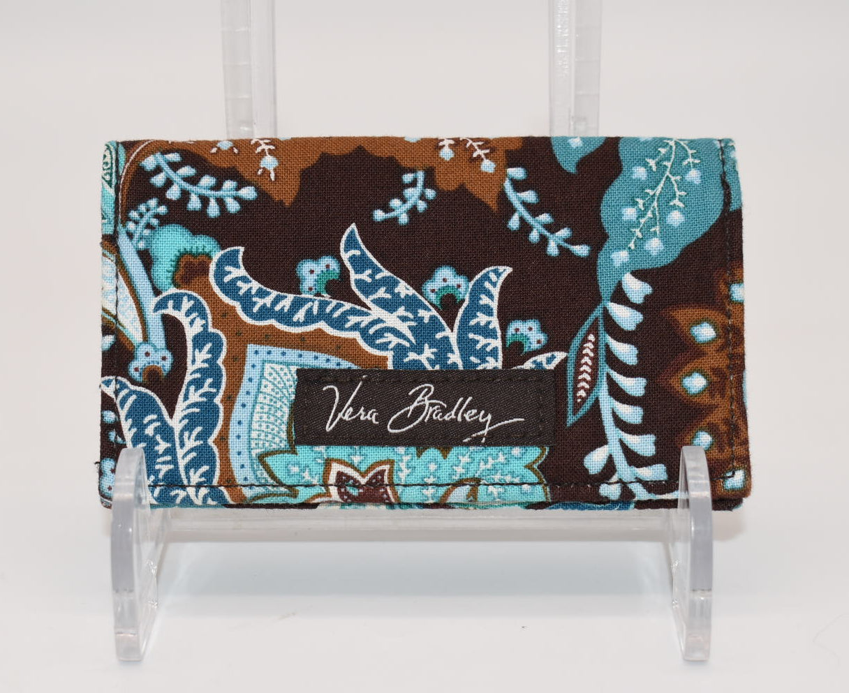 Vera Bradley Card Holder/Case in "Java Blue" Pattern