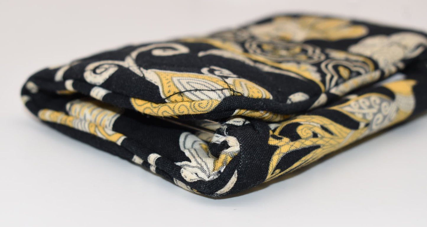 Vera Bradley "One for the Money" Bifold Wallet in Yellow Bird Pattern