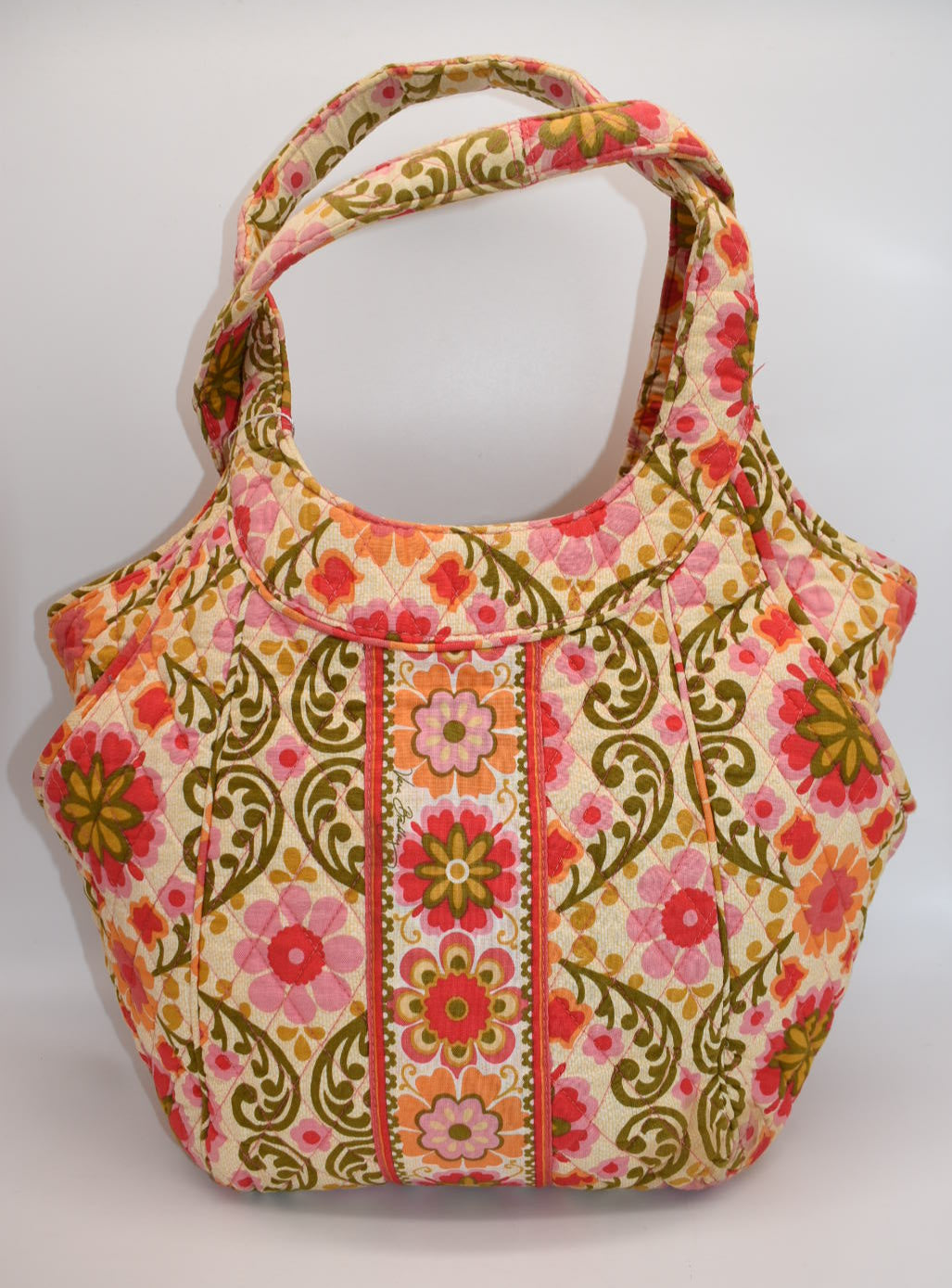 Vera Bradley Side by Side Tote Bag in "Folkloric" Pattern