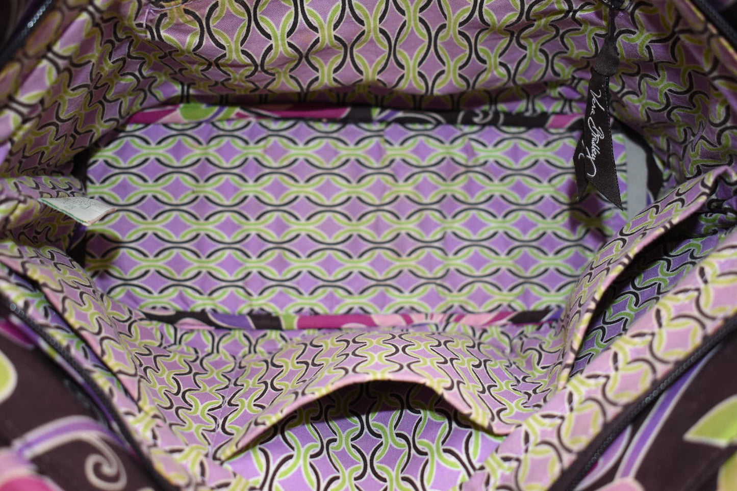 Vera Bradley Gabby Tote Bag in "Purple Punch" Pattern
