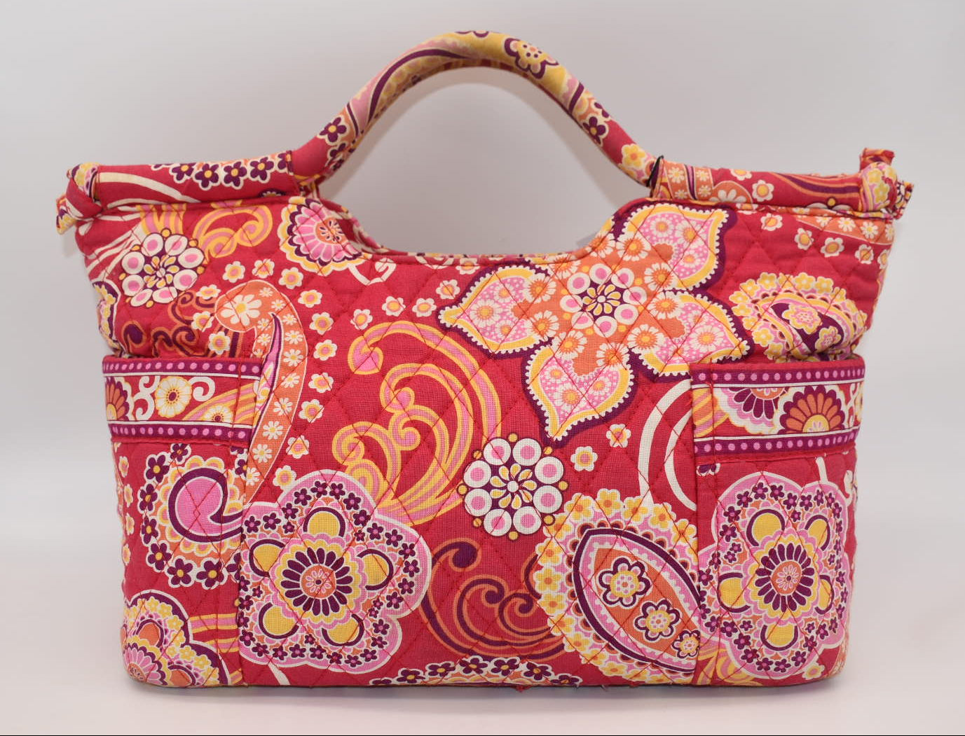 Vera Bradley Gabby Tote Bag in "Raspberry Fizz" Pattern