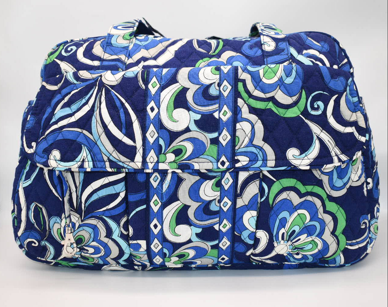 Vera Bradley Travel Diaper Baby Bag in "Mediterranean Blue" Pattern