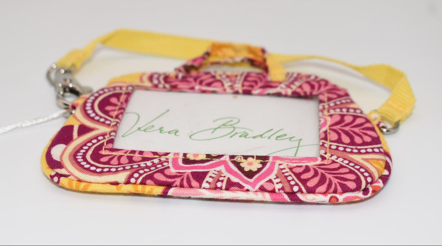 Vera Bradley Luggage Tag in "Bali Gold" Pattern