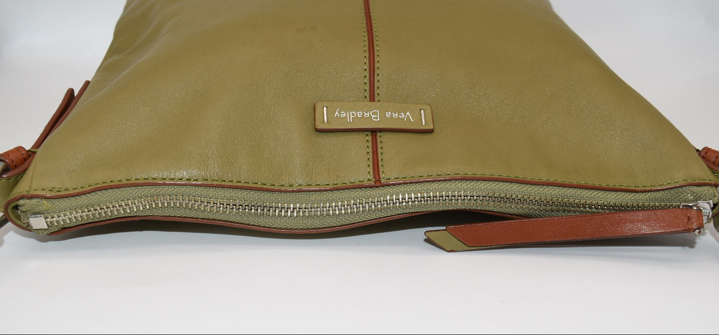 Vera Bradley Gallatin Leather Crossbody Bag in "Bittersweet Chocolate"