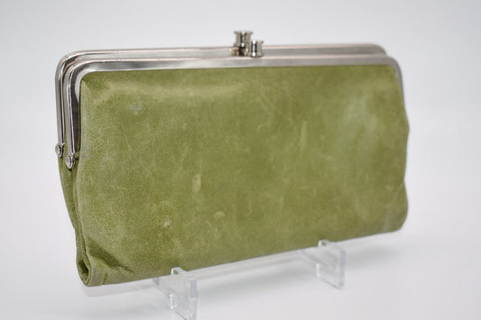 HOBO Lauren Clutch Wallet in Olive Green