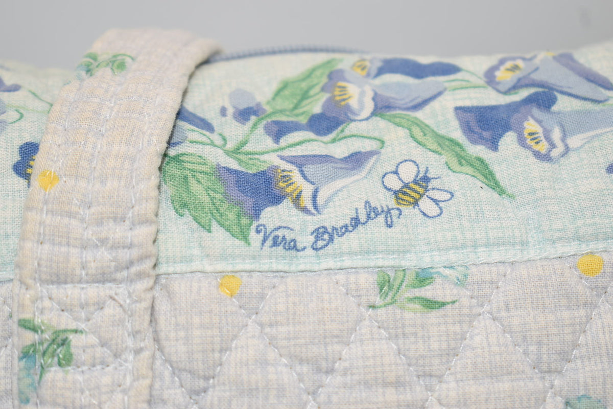 Vintage Vera Bradley Villager Tote Bag in "Watercolor -1999" Pattern