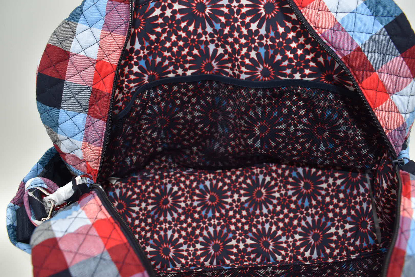 Vera Bradley Weekender Travel Bag in "Patriotic Plaid" Pattern